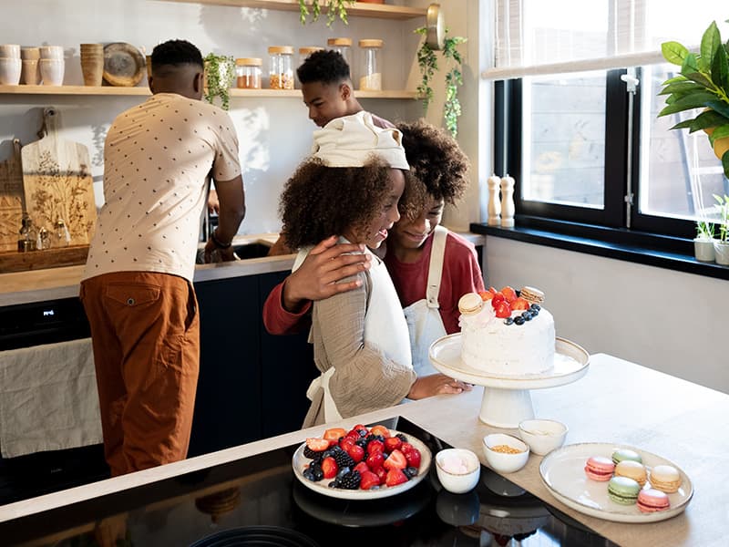 Gezellig met het gezin kokerellen