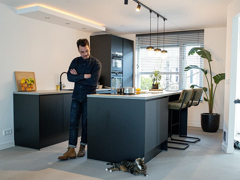 Keuken met kookeiland