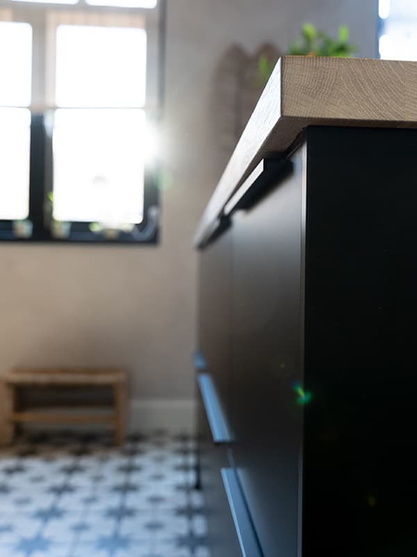 Aanrechtblad in de keuken