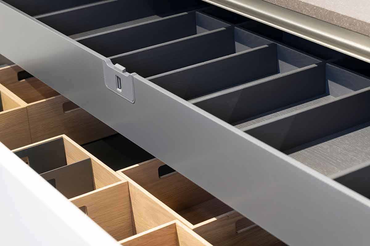 Verschillende soorten keukenlades