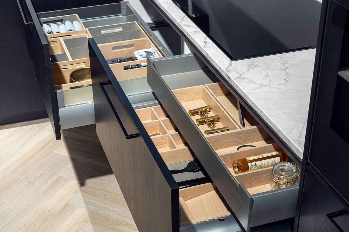 Verschillende soorten keukenlades