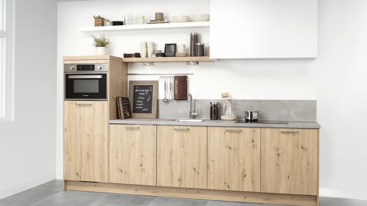 Keuken inspiratie kleine houten keuken