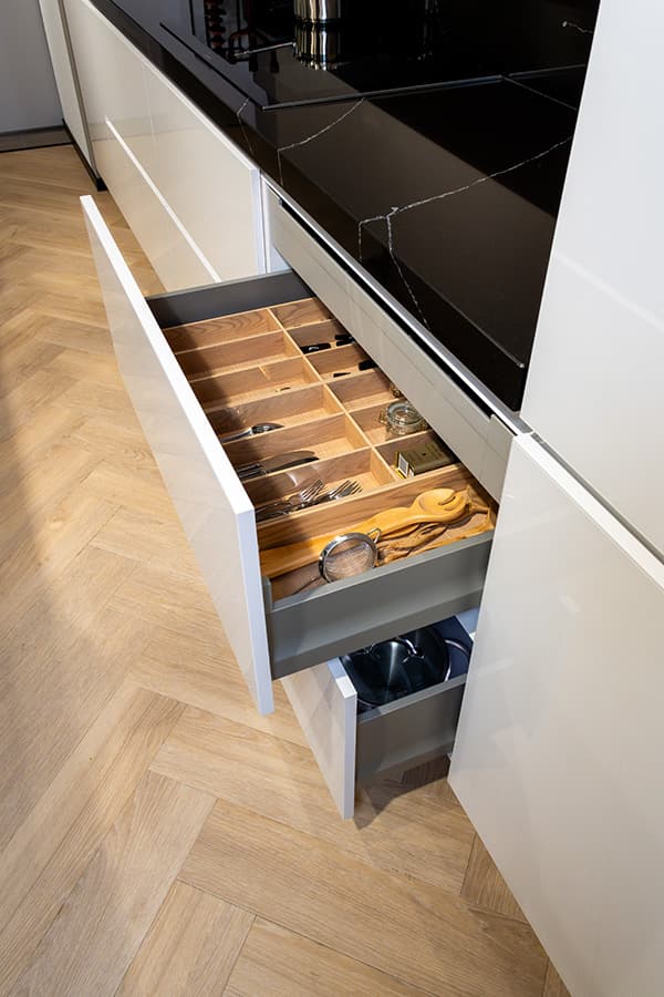 Ladekast in de keuken